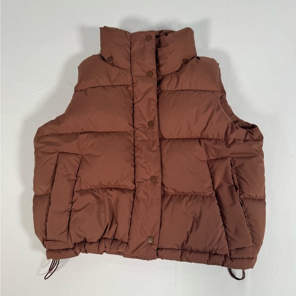 Brown Puffer Vest - Picture 1 of 6